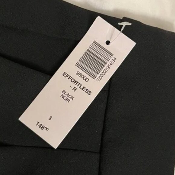 Black Aritzia Wilfred Effortless Pants NWT 8 - Picture 2 of 5